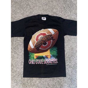 Vintage OSU Ohio State Buckeyes Nutmeg Graphic Shirt Size Large